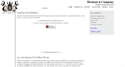 Desktop Screenshot of bermanandco.com