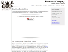 Tablet Screenshot of bermanandco.com